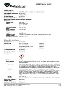 SAFETY DATA SHEET  1. Identification Product identifier  SC6XXX Series Part B Coating and Lining (All Colors)