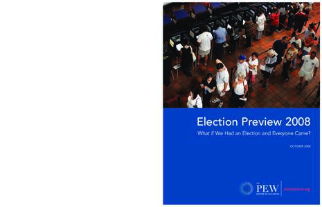 electionline.org  is the nation’s only nonpartisan, non-advocacy Web site providing up-to-the-minute news and analysis on election reform.