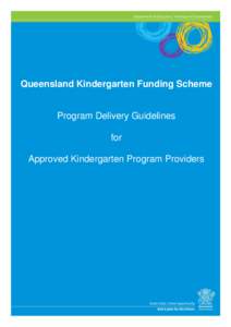 QKFS: Program Delivery Guidelines for Approved Kindergarten Program Providers