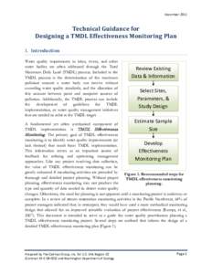 Technical Guidance for Designing a TMDL Effectiveness Monitoring Plan