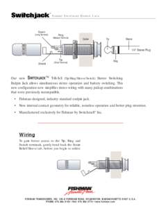 TM  STEREO SWITCHING ENDPIN JACK Switch (Long Terminal)