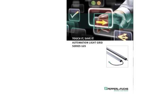 Touch it, save it - Automation light grid series LGS