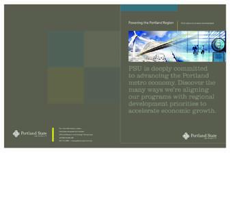 PSU_impact_folder_cover.qxp_Layout:43 AM Page 1  Powering the Portland Region For more information contact: Erin Flynn, Associate Vice President