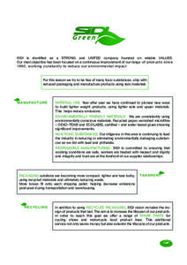 Recycling / Sustainability / Business / Waste reduction / Packaging / Pallet / Phthalate