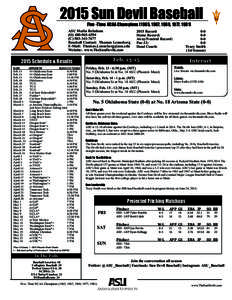 Arizona / Arizona State Sun Devils / Packard Stadium / Sports in the United States