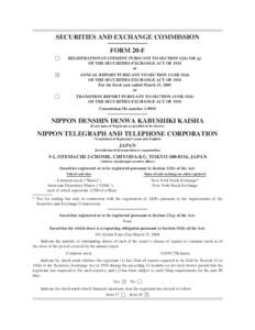 SECURITIES AND EXCHANGE COMMISSION FORM 20-F ‘ REGISTRATION STATEMENT PURSUANT TO SECTION 12(b) OR (g) OF THE SECURITIES EXCHANGE ACT OF 1934