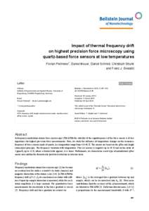 Impact of thermal frequency drift on highest precision force microscopy using quartz-based force sensors at low temperatures