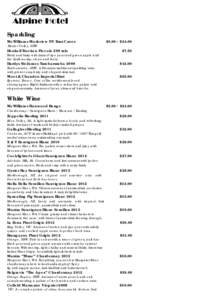 Microsoft Word - Alpine Hotel Wine Bar Menu 2014.docx