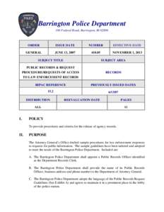 Police and Procedure Manual