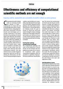 PROFILE  Effectiveness and efficiency of computational scientific methods are not enough  C