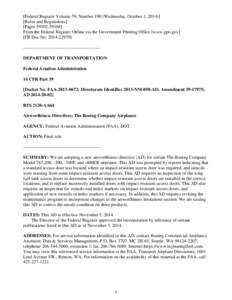 [Federal Register Volume 79, Number 190 (Wednesday, October 1, [removed]Rules and Regulations] [Pages[removed]From the Federal Register Online via the Government Printing Office [www.gpo.gov] [FR Doc No: [removed]] 