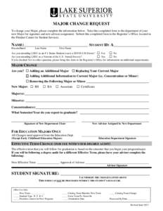 Microsoft Word - Major Change Request Form.doc