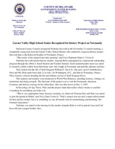 Pennsylvania / Members of the Pennsylvania House of Representatives / Mario Civera / Garnet Valley School District