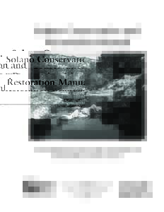 Solano Conservation and Restoration Manual A rural landowner’s guide to the conservation and enhancement of natural resources