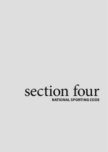section four NATIONAL SPORTING CODE 462  NATIONAL SPORTING CODE