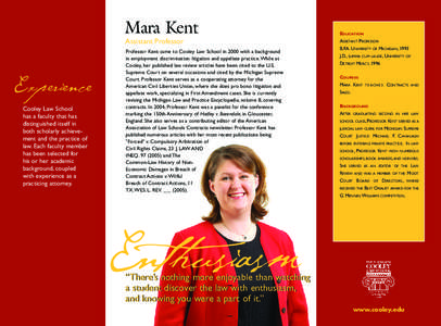 Great Minds - Cooley Faculty - Mara Kent