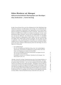 Kühne Wanderer auf Abwegen Kulturwissenschaftliche Überlegungen zum Abseitigen Silvy Chakkalakal  |  Katrin Amelang »–	Der Snäfields Jöcul? –	Der ist’s, ein fünftausend Fuß hoher Berg, einer der merkwür