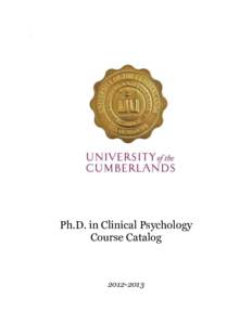 +  Ph.D. in Clinical Psychology Course Catalog[removed]