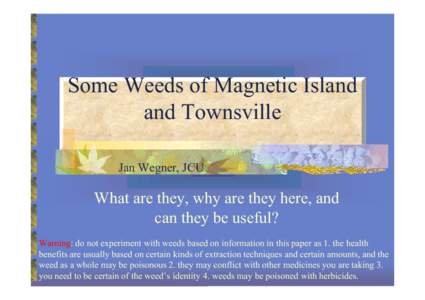 Magnetic Island weed talk2.ppt