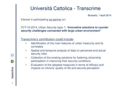 Microsoft PowerPoint - PPT_Ernesto Savona UCSC - TRANSCRIME.pptx