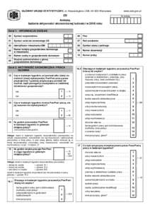 GŁÓWNY URZĄD STATYSTYCZNY, al. Niepodległości 208, Warszawa  ZD www.stat.gov.pl Nr ankiety