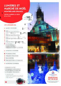 lumières et marché de noël montbéliard (France) 100’000 lumières au cŒur de la ville
