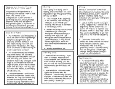 Have you ever thought, “If only I knew then what I know now”? 33 The purpose of this pamphlet is to provide you with advice I wish I’d had