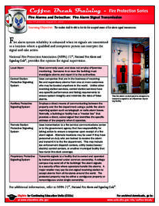 Coffee Break Training - Fire Protection Series - Fire Alarms and Detection:  Fire Alarm Signal Transmission