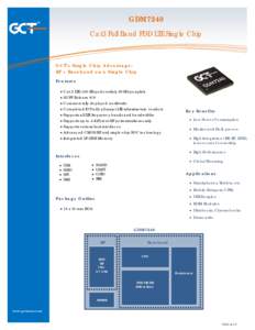GDM7240  ® Cat3 Full Band FDD LTE Single Chip