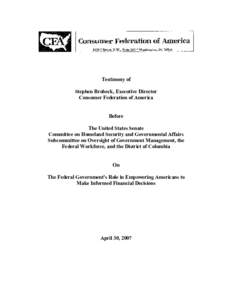 Economics / Finance / Financial literacy / Organisation for Economic Co-operation and Development / Credit counseling / Federal Reserve System / Financial Literacy and Education Commission / Consumer Federation of America / Front for the Liberation of the Enclave of Cabinda / Personal finance / Financial economics / Personal development