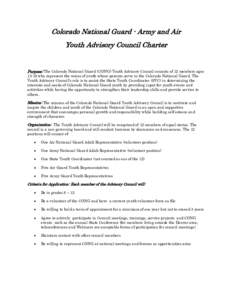 Microsoft Word - CONG youth advisory council charter 0310.doc