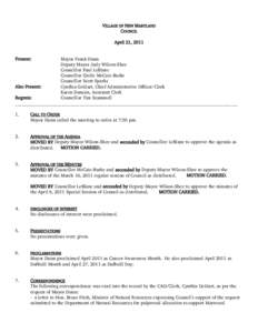 Microsoft Word - April 21, 2011 Council minutes.docx