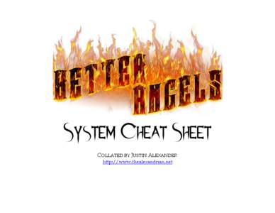 Microsoft Word - Better Angels - System Cheat Sheet.doc