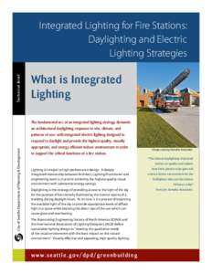 Technical Brief  Integrated Lighting for Fire Stations: Daylighting and Electric Lighting Strategies