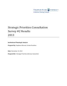 Microsoft Word - Second Strategic Priorites Survey Report.docx