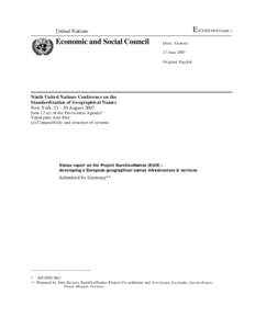 E /CONF[removed]Add.1  United Nations Economic and Social Council