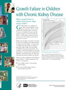 Growth Failure in Children with Chronic Kidney Disease What is growth failure in children with chronic kidney disease (CKD)?