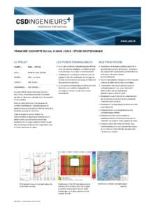 TRANCHÉE COUVERTE DU VAL D’ARVE | CEVA | ÉTUDE GÉOTECHNIQUE  LE PROJET CLIENT > LIEU >