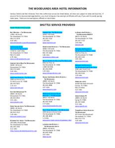 Interstate 45 / TownePlace Suites / The Woodlands /  Texas / Geography of the United States / North Region /  Singapore / Woodlands /  Singapore / Woodlands