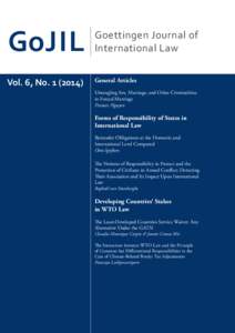 International economics / Goettingen Journal of International Law / Peter-Tobias Stoll / World Trade Organization / International trade law / Trade in services / Law / International trade / International relations / Business