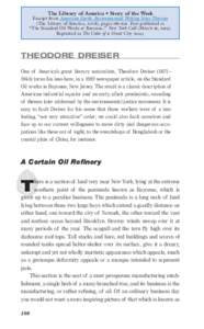 The Library of America • Story of the Week Excerpt from American Earth: Environmental Writing Since Thoreau (The Library of America, 2008), pages 186–191. First published as “The Standard Oil Works at Bayonne,” N