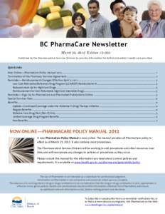 BC PharmaCare Newsletter[removed]