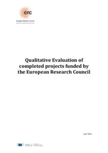 European Union / Research councils / Economy of Europe / European Research Council / Science and technology in Europe / Europe / Framework Programmes for Research and Technological Development / Evaluation / Science Foundation Ireland