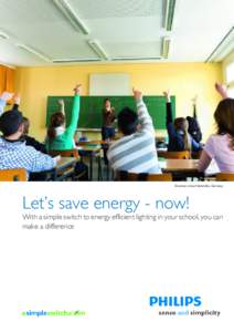 Grammar school Süderelbe, Germany  Let’s save energy - now! With a simple switch to energy efficient lighting in your school, you can make a difference