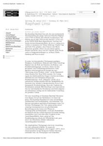Kunsthaus Baselland - Raphael Linsi[removed]:00 Öffnungszeiten Di, Do – So 11 – 17 H · Mi 14 – 20 H St. Jakob-Strasse 170 · 4132 Muttenz/Basel · Schweiz · beim Stadion St. Jakob-Park