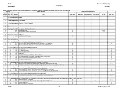 Part 2  Fiscal Year 2013 Reporting PROPOSED