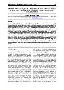 NUTRITIVE VALUE OF BAOBAB (Adansonia digitata L