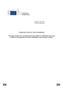 EUROPEAN COMMISSION Brussels, [removed]C[removed]final