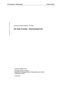 AG Asse Inventar - Abschlussbericht