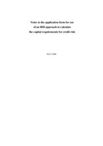 Risk / Security / Business / Basel II / Actuarial science / Exposure at default / Advanced IRB / Risk-weighted asset / IT risk / Financial regulation / Bank regulation / Financial risk